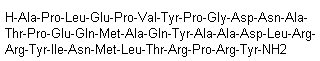 Human pancreatic polypeptide molecular structure (CAS 75976-10-2)