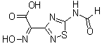 (Z)-5-(甲酰氨基)-alpha-(羟基亚胺基)-1,2,4-噻二唑-3-乙酸分子结构 (CAS 76029-09-9)