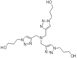 Tris[(3-hydroxypropyl-1H-1,2,3-triazol-4-yl)methyl]amine molecular structure (CAS 760952-88-3)