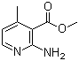 Methyl 2-amino-4-methylpyridine-3-carboxylate molecular structure (CAS 76336-16-8)