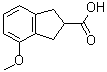 2,3-二氢-4-甲氧基-1H-茚-2-羧酸分子结构 (CAS 76413-91-7)