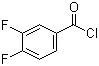 3,4-二氟苯甲酰氯分子结构 (CAS 76903-88-3)