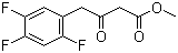 Methyl 3-oxo-4-(2,4,5-trifluorophenyl)butanoate molecular structure (CAS 769195-26-8)