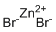 Zinc bromide molecular structure (CAS 7699-45-8)