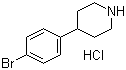4-(4-溴苯基)哌啶盐酸盐分子结构 (CAS 769944-79-8)