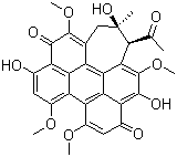 竹红菌甲素分子结构 (CAS 77029-83-5)