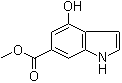 4-Hydroxy-1H-indole-6-carboxylic acid methyl ester molecular structure (CAS 77140-48-8)