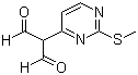 2-(2-甲硫基嘧啶-4-基)丙二醛分子结构 (CAS 77168-37-7)