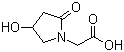 4-Hydroxy-2-oxo-1-pyrrolidineacetic acid molecular structure (CAS 77191-37-8)