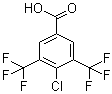 4-氯-3,5-二(三氟甲基)苯甲酸分子结构 (CAS 773108-93-3)