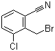 3-氯-2-(溴甲基)苯甲腈分子结构 (CAS 77533-18-7)