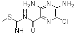 1-[(3,5-二氨基-6-氯吡嗪-2-基)羰基]-2-甲基异硫脲分子结构 (CAS 775530-61-5)