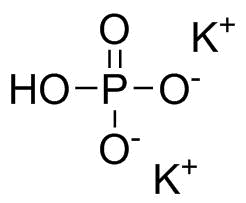 Dipotassium hydrogenphosphate molecular structure (CAS 7758-11-4)