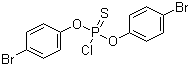 硫代氯磷酸二对溴苯酯分子结构 (CAS 77628-32-1)