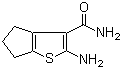 2-Amino-5,6-dihydro-4H-cyclopenta[b]thiophene-3-carboxamide molecular structure (CAS 77651-38-8)