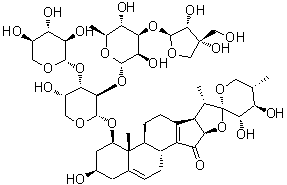 脱氧延龄草甙 A分子结构 (CAS 77658-50-5)