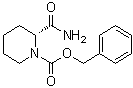 (R)-2-(氨基羰基)-1-哌啶羧酸苄酯分子结构 (CAS 78058-39-6)