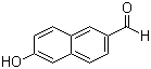 6-羟基-2-萘甲醛分子结构 (CAS 78119-82-1)