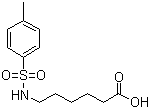 6-[[(4-Methylphenyl)sulphonyl]amino]hexanoic acid molecular structure (CAS 78521-39-8)