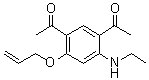 1,1'-(4-(Allyloxy)-6-(ethylamino)-1,3-phenylene)diethanone molecular structure (CAS 79324-50-8)