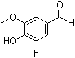 3-氟-4-羟基-5-甲氧基苯甲醛分子结构 (CAS 79418-78-3)