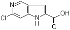 6-氯-1H-吡咯并[3,2-c]吡啶-2-甲酸分子结构 (CAS 800401-54-1)