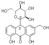 葡糖基蒽酮分子结构 (CAS 8015-61-0)