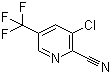 3-氯-5-三氟甲基-2-氰基吡啶分子结构 (CAS 80194-70-3)