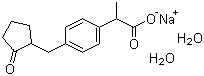 洛索洛芬钠分子结构 (CAS 80382-23-6)