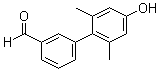 4'-羟基-2',6'-二甲基联苯-3-甲醛分子结构 (CAS 805250-31-1)