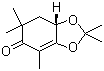 (S)-7,7a-Dihydro-2,2,4,6,6-pentamethyl-1,3-benzodioxol-5(6H)-one molecular structure (CAS 80736-99-8)