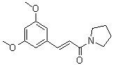 (2E)-3-(3,5-二甲氧基苯基)-1-(1-吡咯烷基)-2-丙烯-1-酮分子结构 (CAS 807372-38-9)