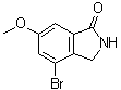 4-溴-2,3-二氢-6-甲氧基-1H-异吲哚-1-酮分子结构 (CAS 808127-75-5)