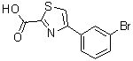 4-(3-Bromophenyl)-1,3-thiazole-2-carboxylic acid molecular structure (CAS 808128-00-9)