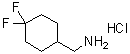 4,4-二氟环己烷甲胺盐酸盐分子结构 (CAS 809273-65-2)