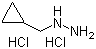 (Cyclopropylmethyl)hydrazine hydrochloride molecular structure (CAS 809282-61-9)