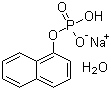 1-磷酸萘基酯单钠盐单水合物分子结构 (CAS 81012-89-7)