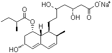 普伐他汀钠分子结构 (CAS 81131-70-6)