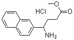 gamma-氨基-2-萘丁酸甲酯盐酸盐分子结构 (CAS 811842-04-3)