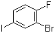 2-溴-4-碘氟苯分子结构 (CAS 811842-30-5)