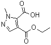 1-甲基-1H-吡唑-4,5-二甲酸 4-乙酯分子结构 (CAS 81303-65-3)