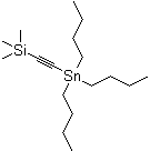 三丁基(三甲基硅烷基乙炔基)锡分子结构 (CAS 81353-38-0)