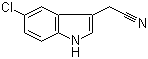 5-氯吲哚-3-乙腈分子结构 (CAS 81630-83-3)