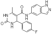 4-(4-Fluorophenyl)-1,2,3,4-tetrahydro-N-1H-indazol-5-yl-6-methyl-2-oxo-5-pyrimidinecarboxamide molecular structure (CAS 817194-38-0)