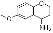 6-甲氧基苯并二氢吡喃-4-胺分子结构 (CAS 81816-60-6)