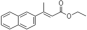 (E)-3-(2-萘基)-2-丁烯酸乙酯分子结构 (CAS 81826-91-7)