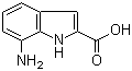 7-氨基-1H-吲哚-2-羧酸分子结构 (CAS 820999-73-3)