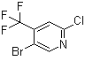 5-Bromo-2-chloro-4-(trifluoromethyl)pyridine molecular structure (CAS 823221-93-8)