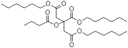n-Butyryl tri-n-hexyl citrate molecular structure (CAS 82469-79-2)
