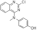 4-[(2-氯-4-喹唑啉基)甲基氨基]苯酚分子结构 (CAS 827030-83-1)